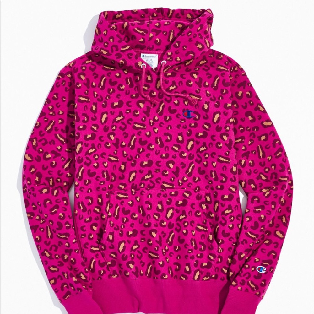 Champion UO Exclusive Leopard Hoodie Sweatshirt